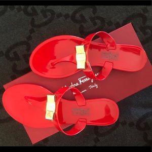 Authentic Salvatore Ferragamo Jelly Thong - Size 7